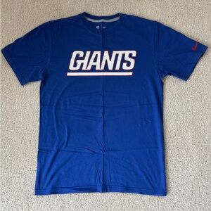 Nike Blue New York Giants Graphic Wordmark Tee (Barely Worn)